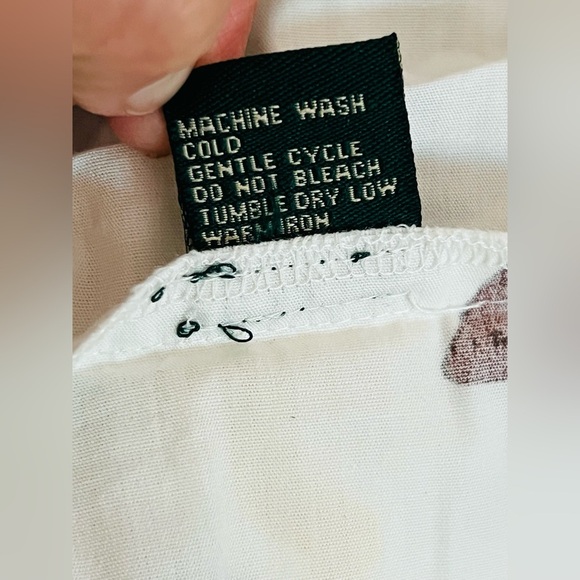 Meadow Rhodes Boutique Boho Maxi Dress 100% Cotton Puff Sleeve Smocked size M - Picture 11 of 12